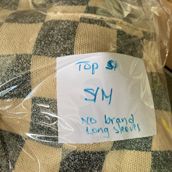 New Women’s plaid fringed pullover top, S/M - Picture 10 of 11